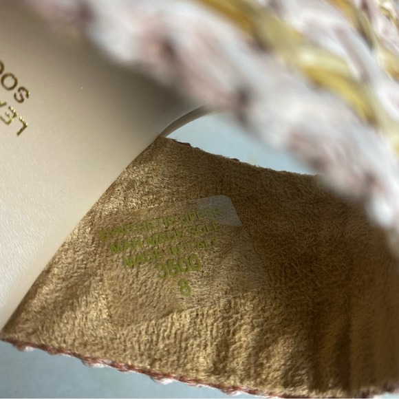 Avellini Wooven Double Straps Slides Sandals 8 - Picture 5 of 6